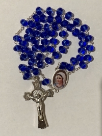 Medugorje Blue Crystal Rosaries